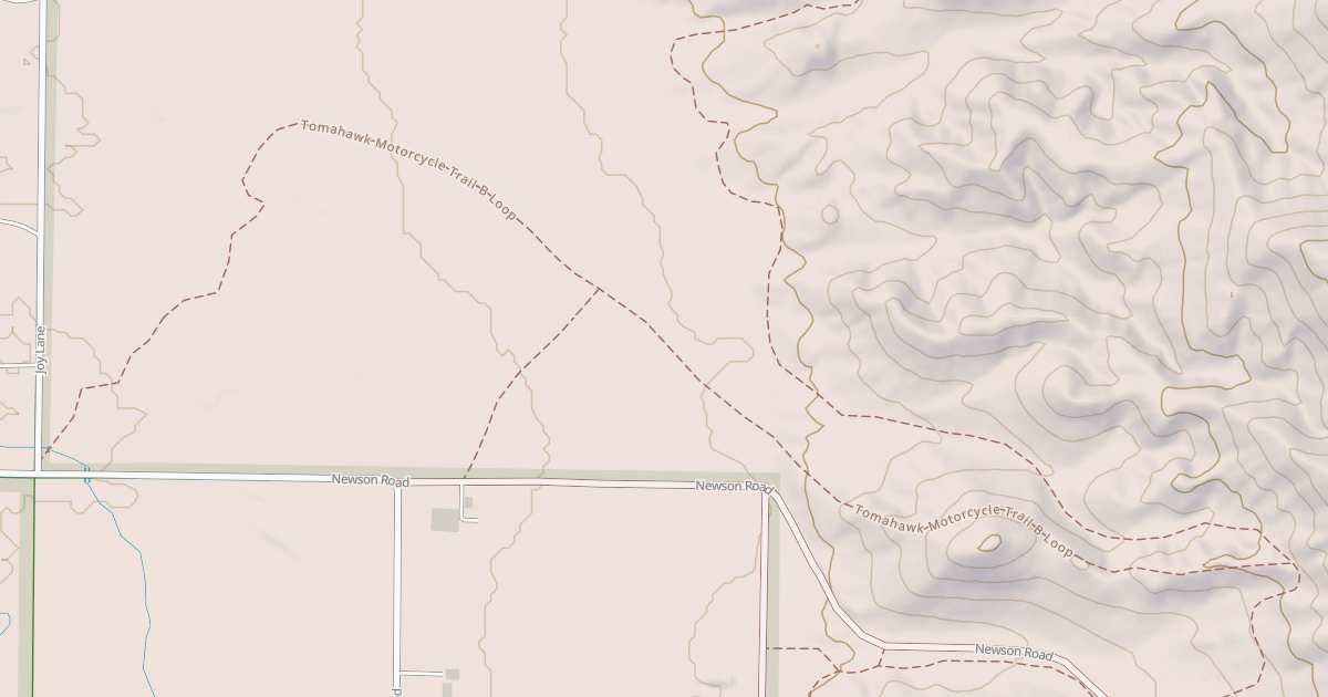 Map preview of Tomahawk Motorcycle Trail B Loop