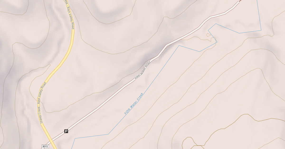 Map preview of FIFTH WATER