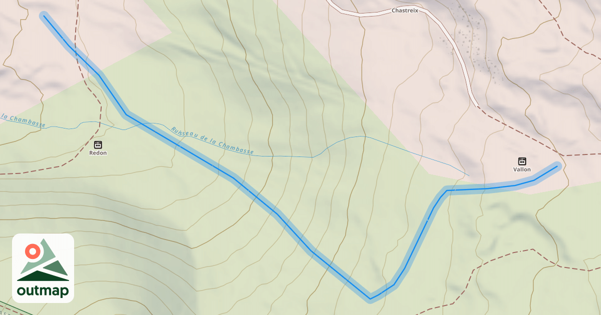 Map of Les Chamois