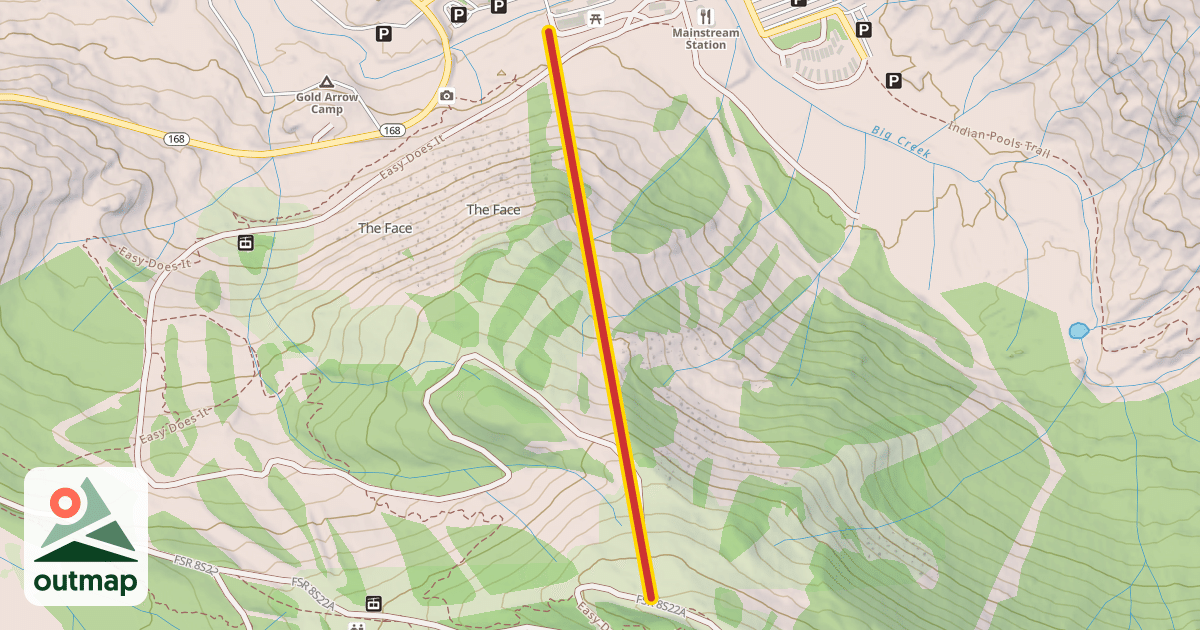 Map of Chair 6 - Canyon