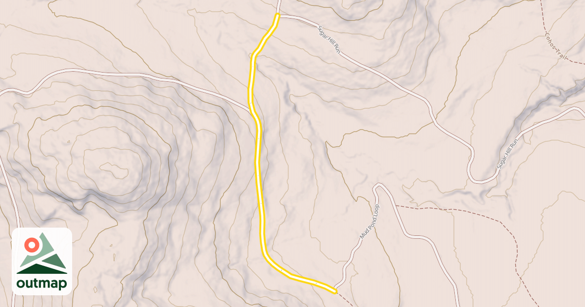 Map of Sugar Hill Run