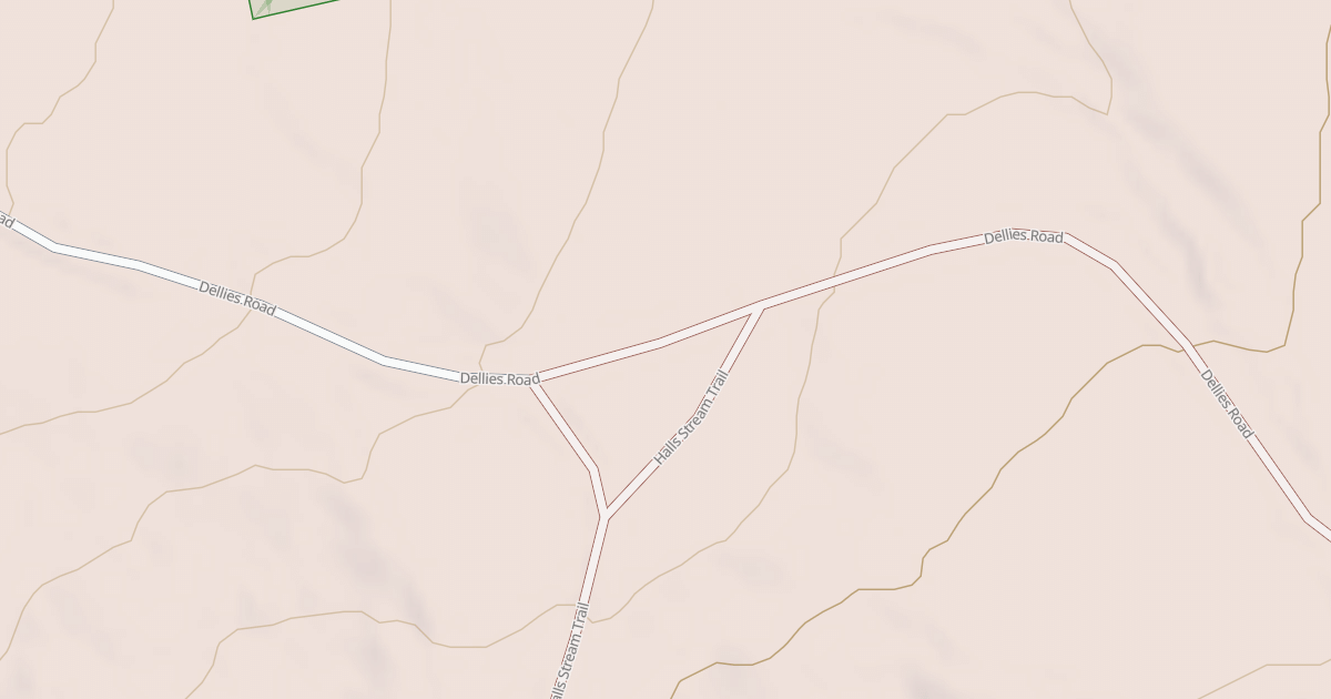 Map preview of Dellies Rd