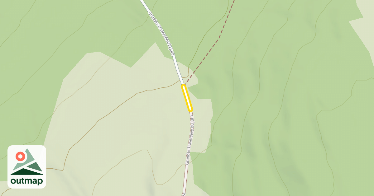 Map of Grandes Traversées du Jura