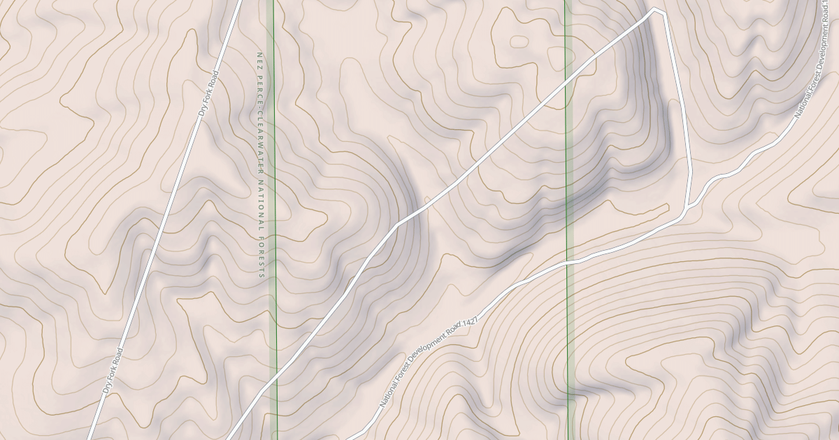 Map preview of Lower Dry Gulch