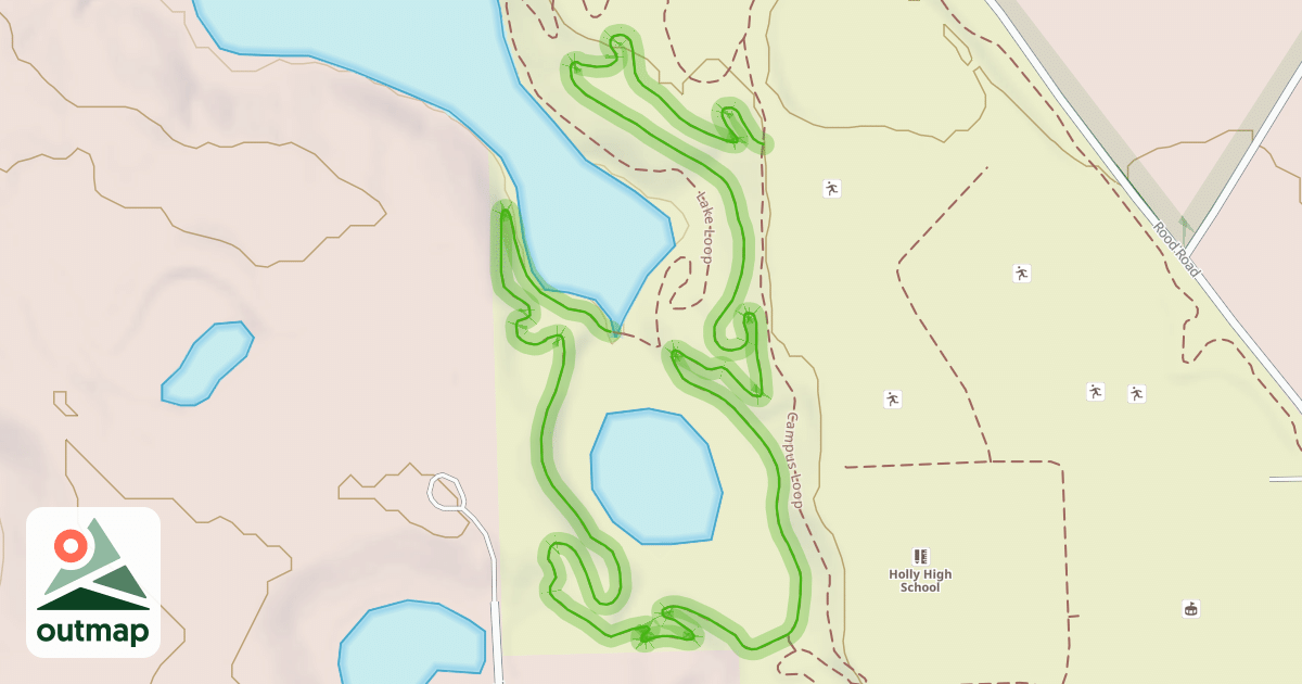 Map of Lake Loop