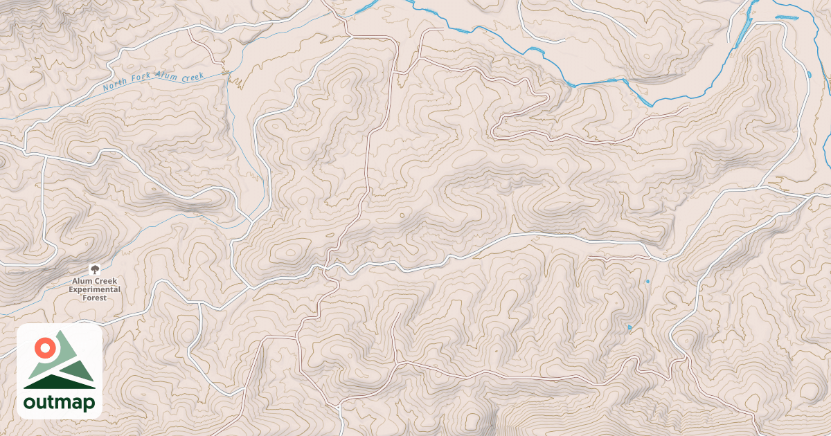 Map of ALUM DIVIDE