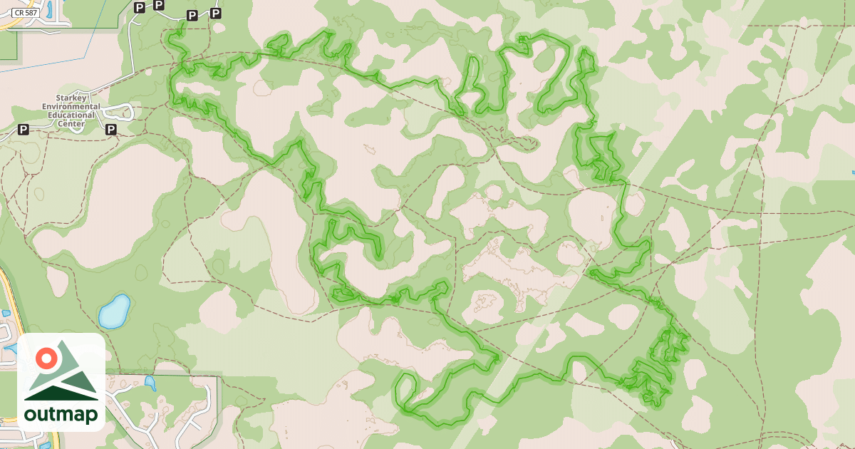 Map of Starkey Park Wilderness MTB Trails