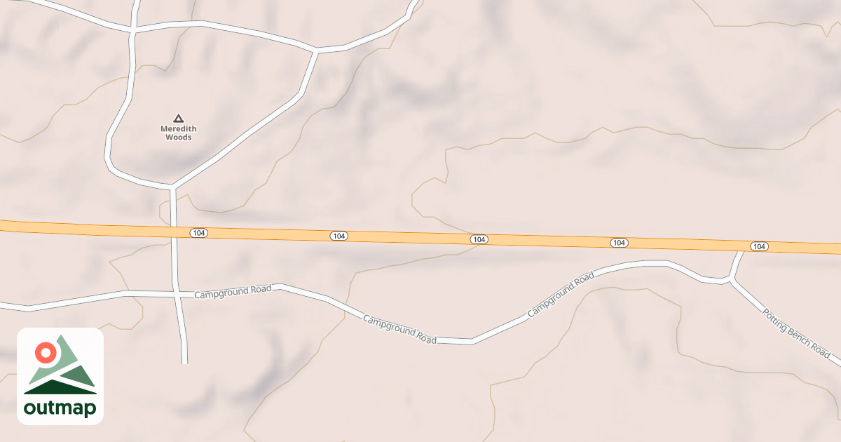 Map of Route 104