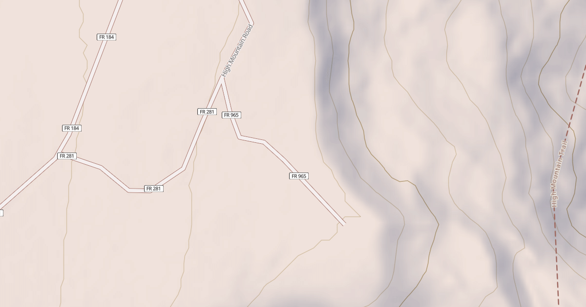Map preview of USFS Motor Vehicle Use Map Roads {18D86D9E-0446-4FE9-857A-149BA8F322AF}