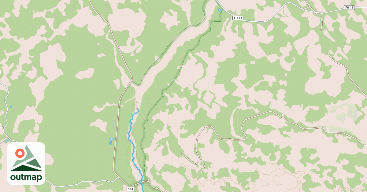 Map of EAST NEW RIVER