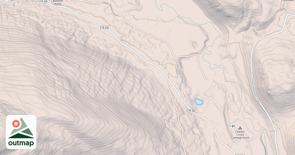 Map of COPPER CREEK