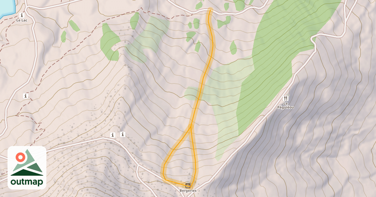 Map of Bergeries Hors Piste
