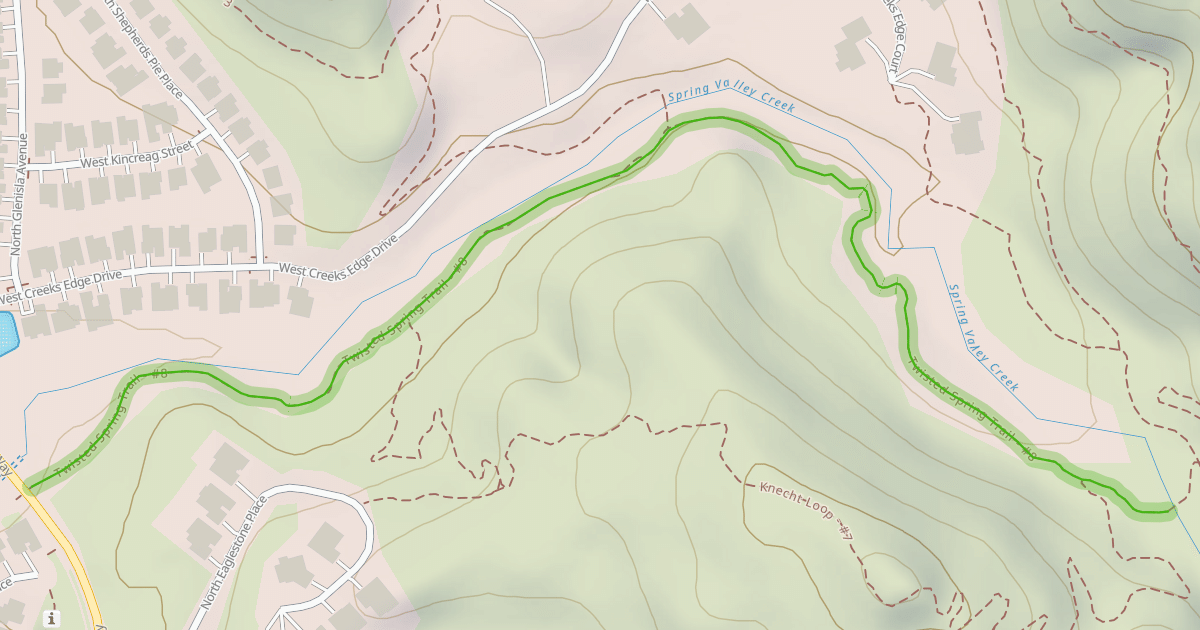 Map preview of Twisted Spring Trail - #8