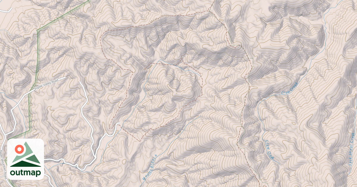Map of USFS Motor Vehicle Use Map Trails 17447