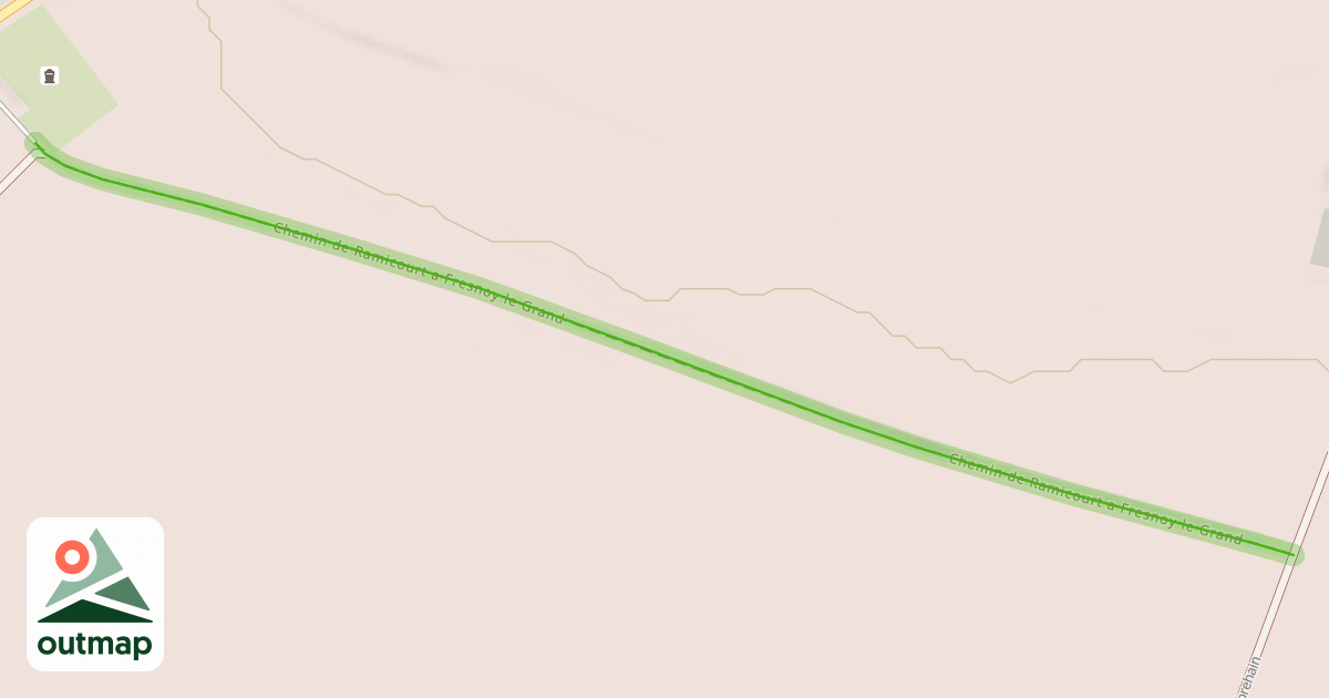 Map of Chemin de Ramicourt a Fresnoy le Grand