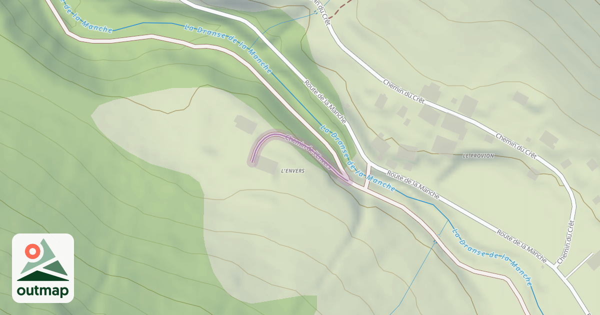 Map of Chemin de l'Envers