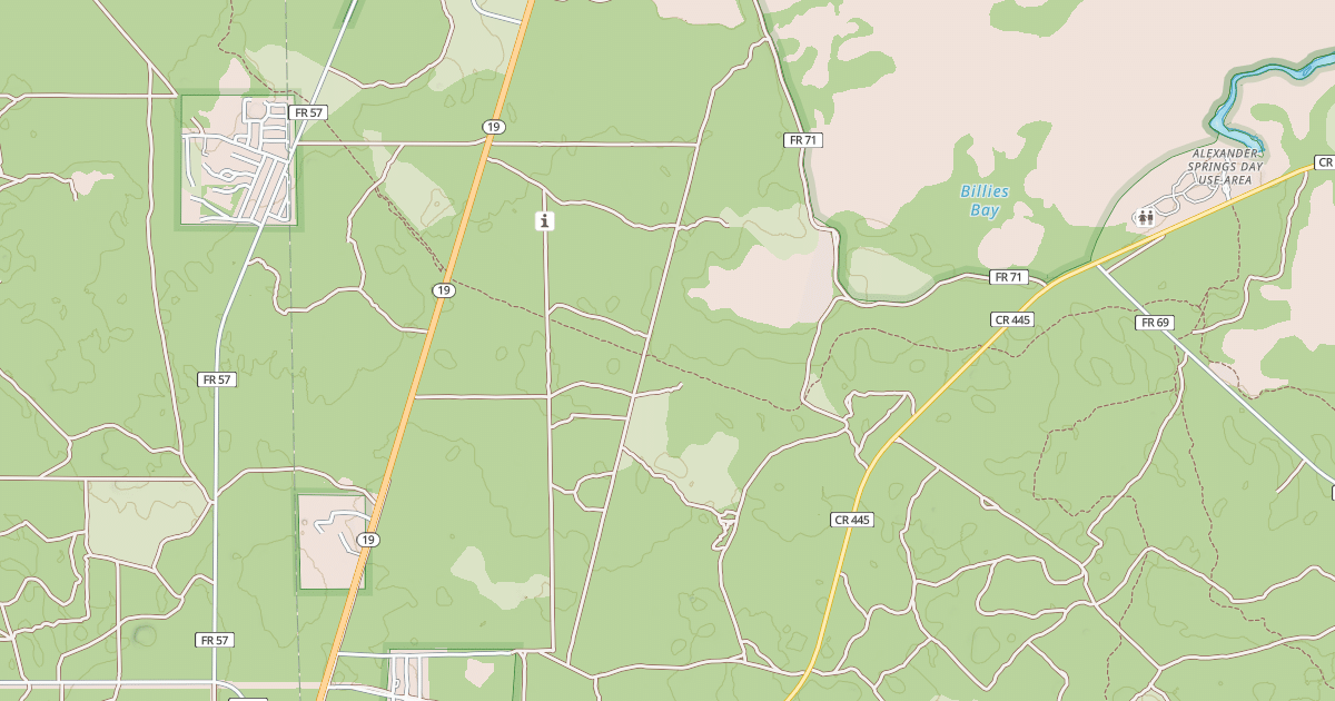 Map preview of USFS Motor Vehicle Use Map Roads {B7A19EBE-02AB-4358-8D70-FB795E165369}