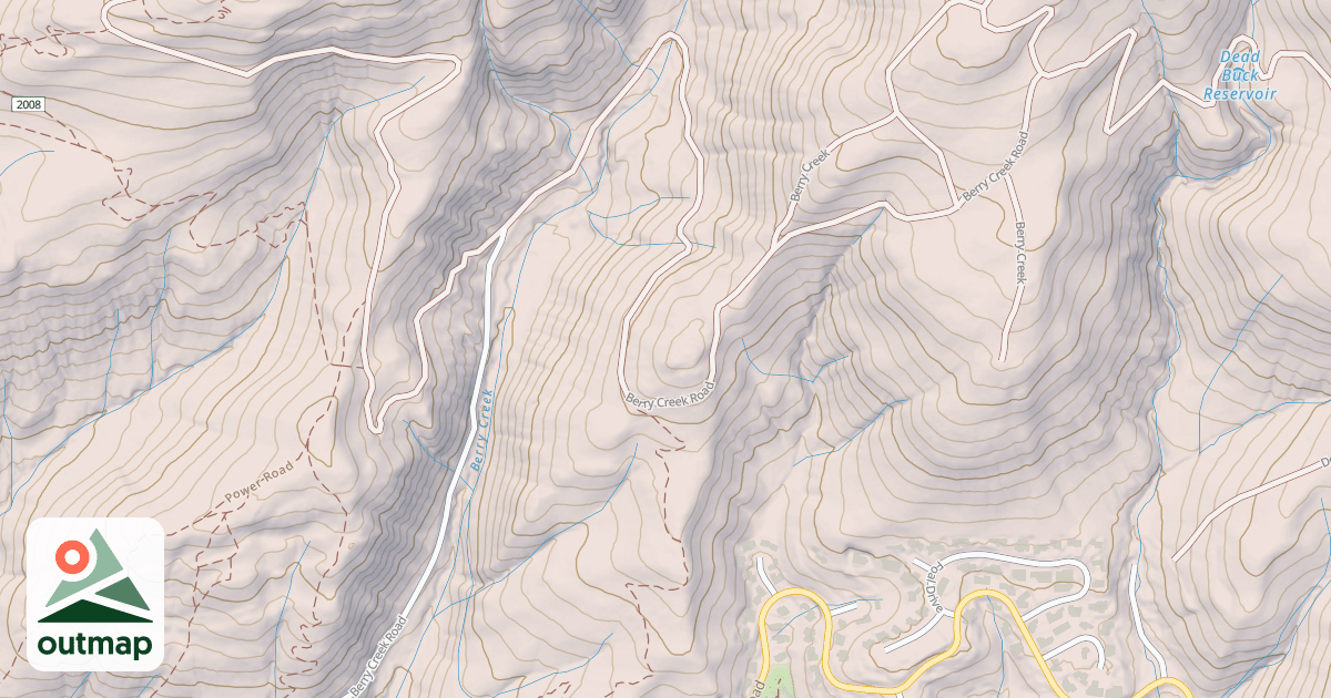 Map of BERRY CREEK