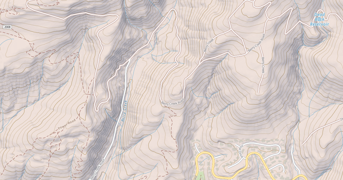 Map preview of BERRY CREEK