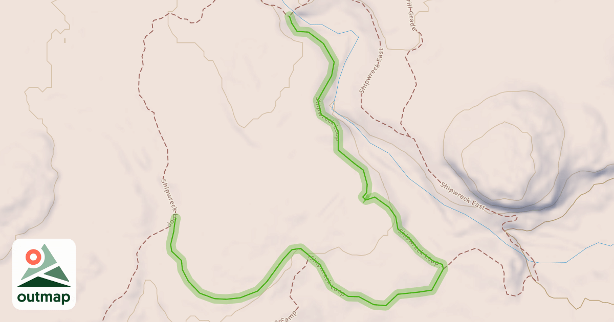 Map of Shipwreck Loop