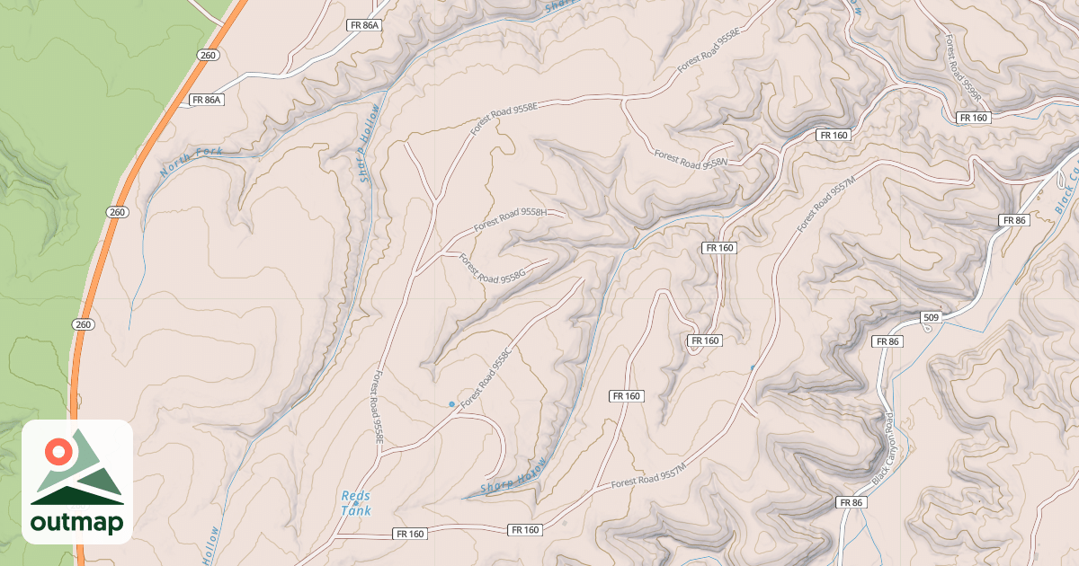 Map of USFS National Forest System Roads {65A81F39-6A3F-4A1A-BF82-50AD18E7141F}