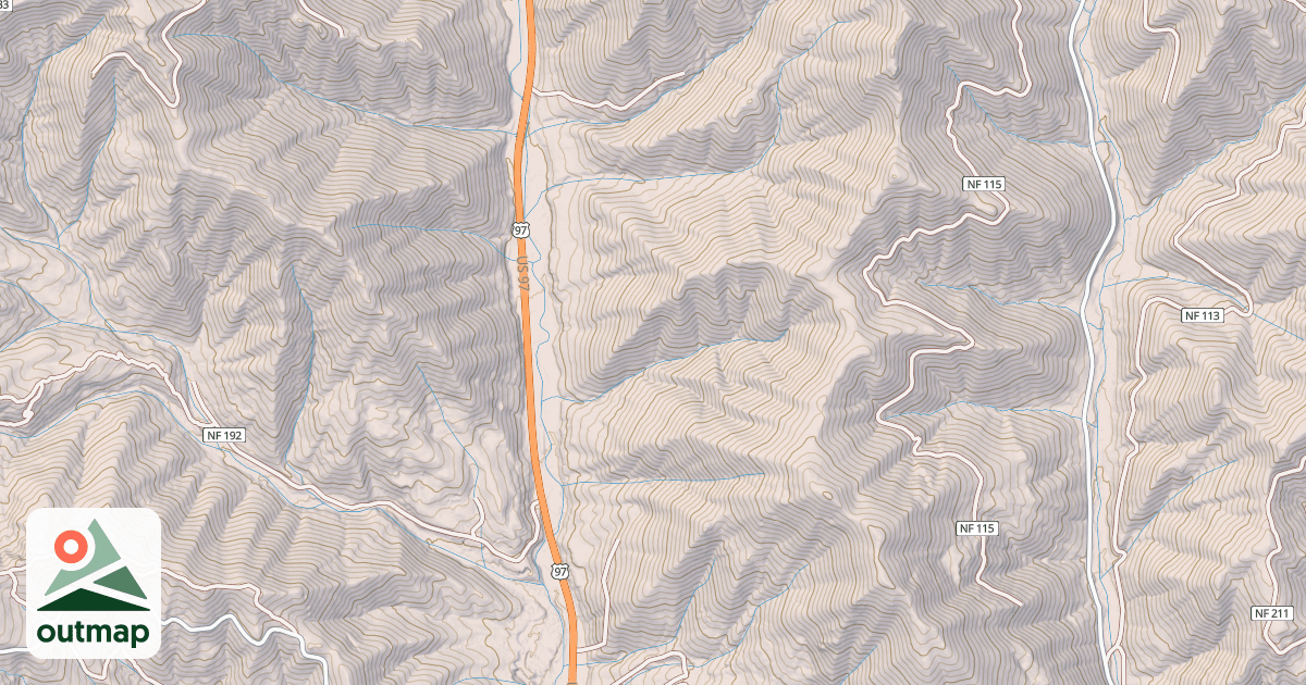 Map of 97 PARALLEL