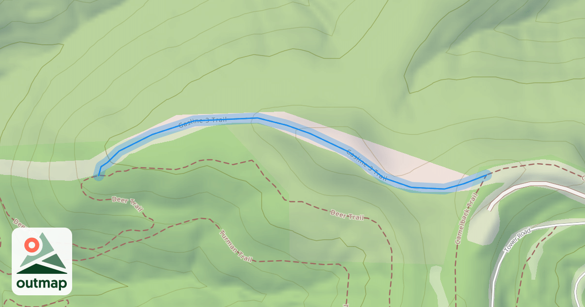 Map of Gasline 3 Trail