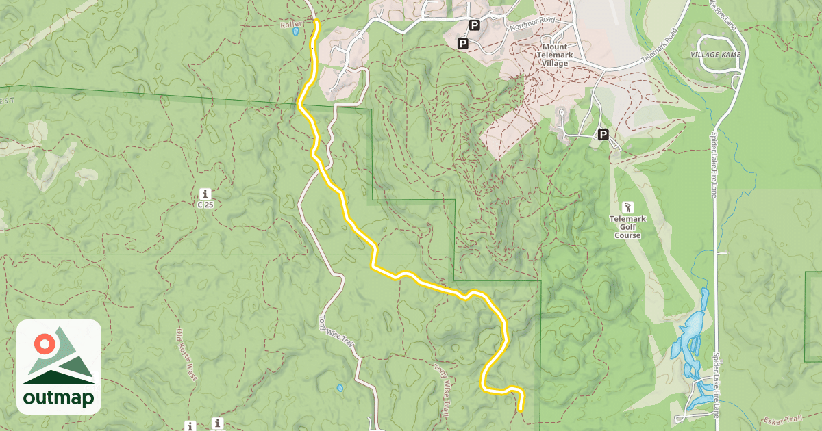 Map of Old Korte Trail
