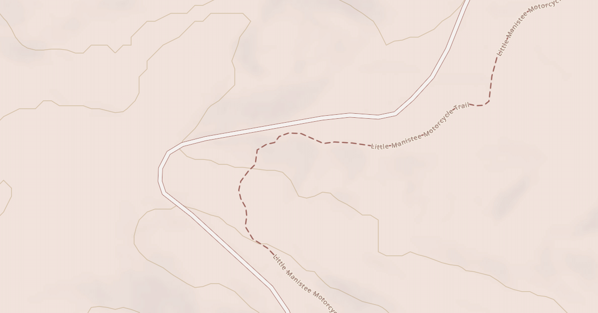 Map preview of Little Manistee Route