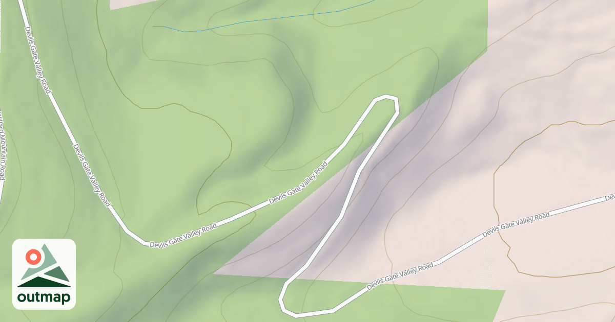 Map of DEVILS GATE VALLEY