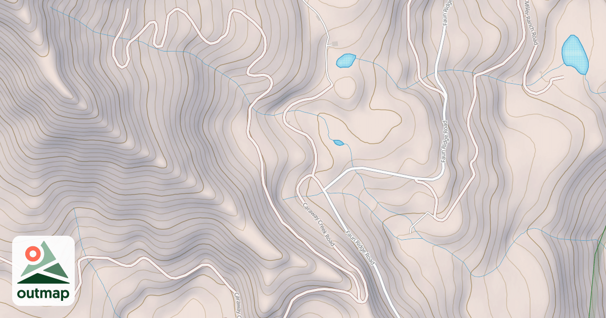 Map of CARAWAY CREEK