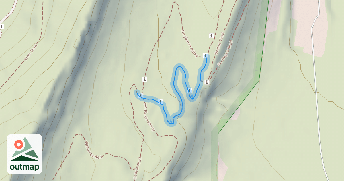 Map of Hogback Valley