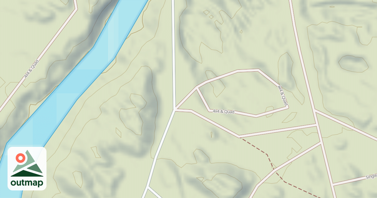 Map of Interlake State Recreation Area Trails