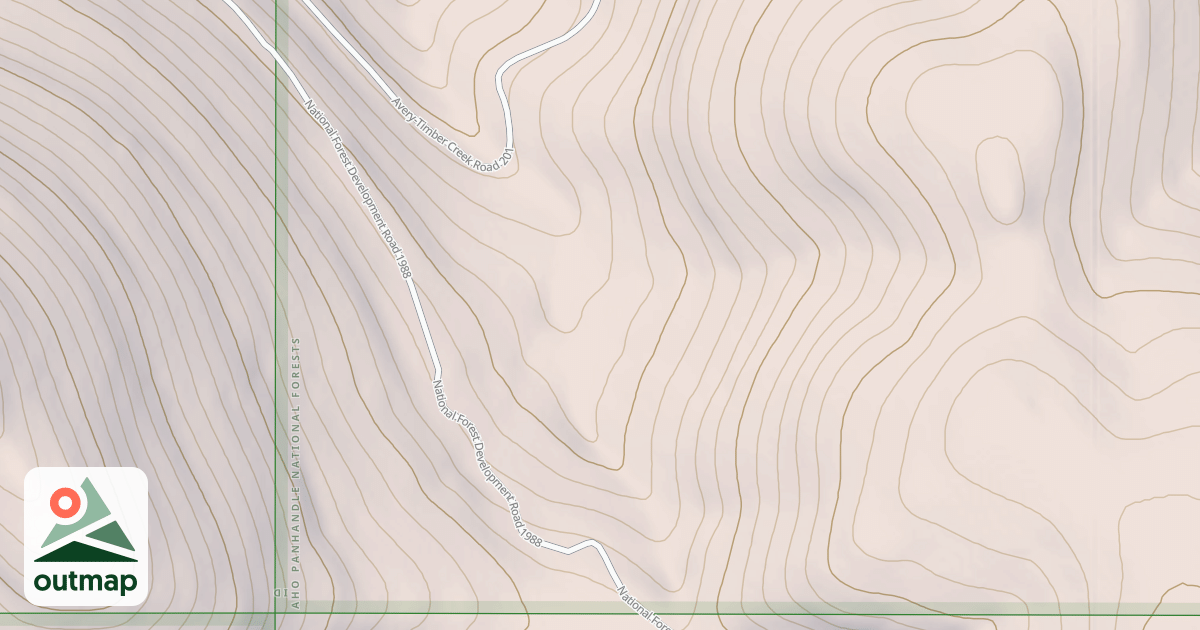 Map of Avery Timber Creek Ohv