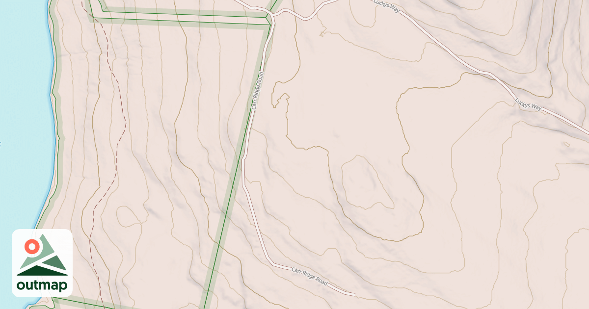 Map of Carr Ridge