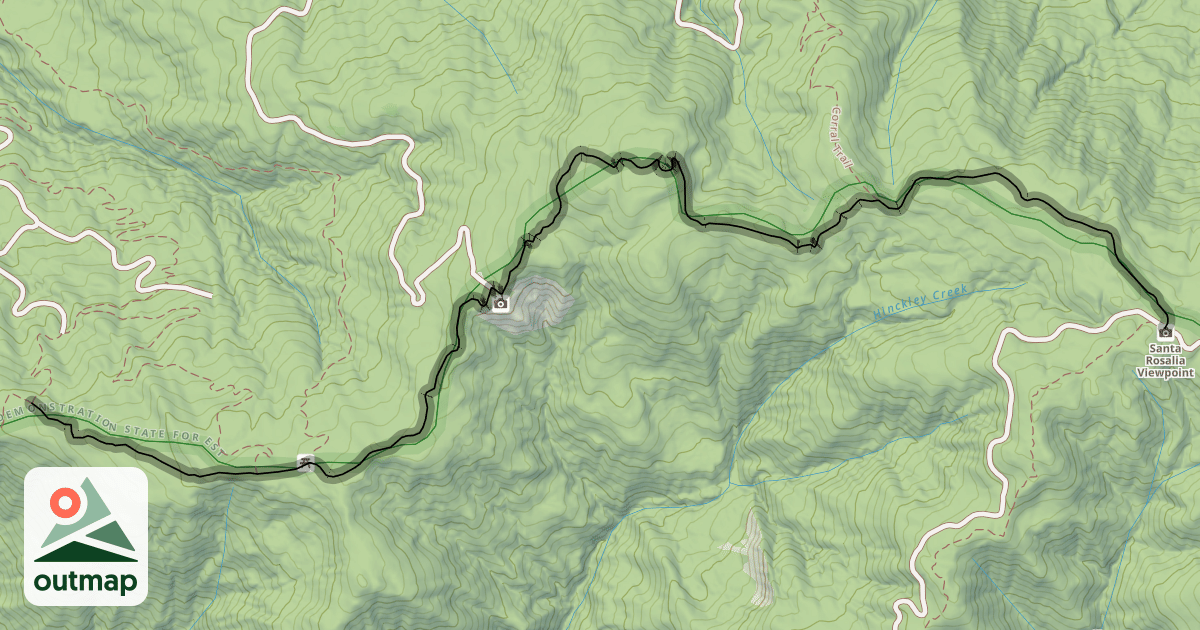 Map of Ridge Trail