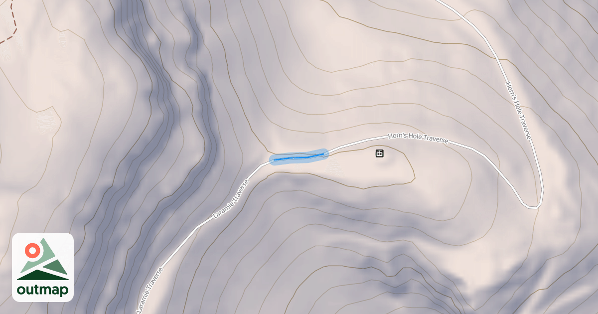 Map of Laramie Traverse