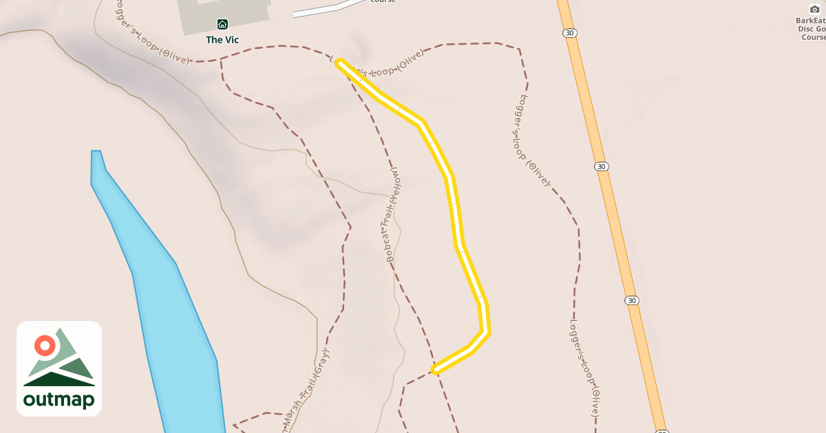 Map of Wood & Waters Trail (Red)
