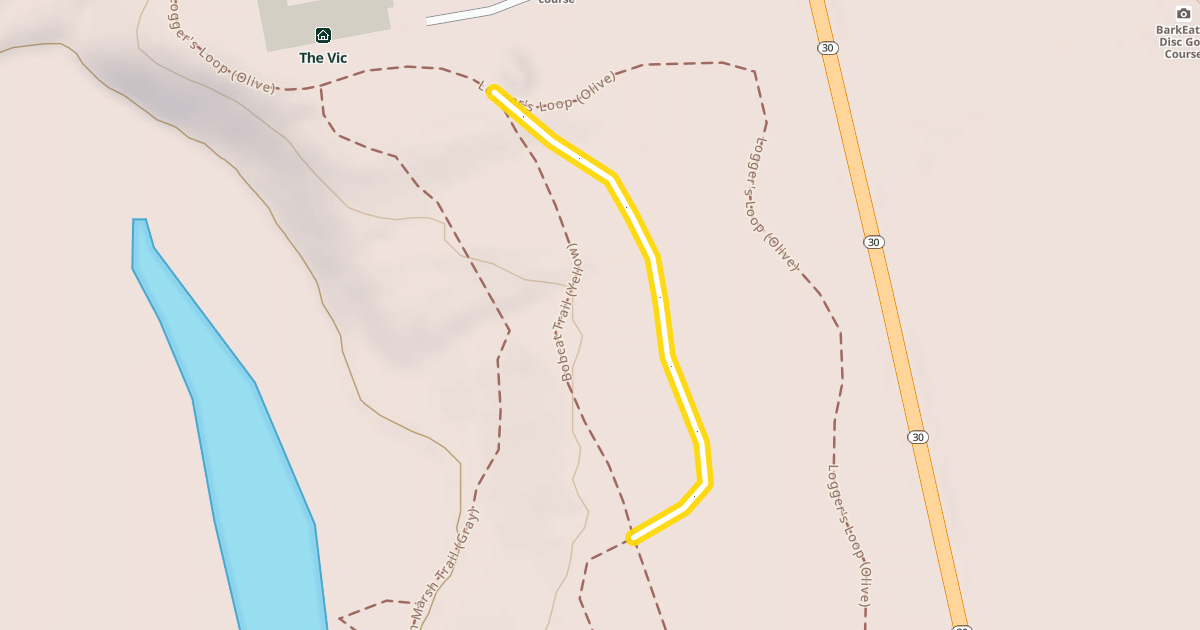 Map preview of Wood & Waters Trail (Red)