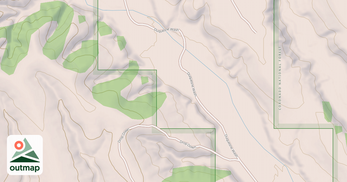 Map of DUQUESNE WASH