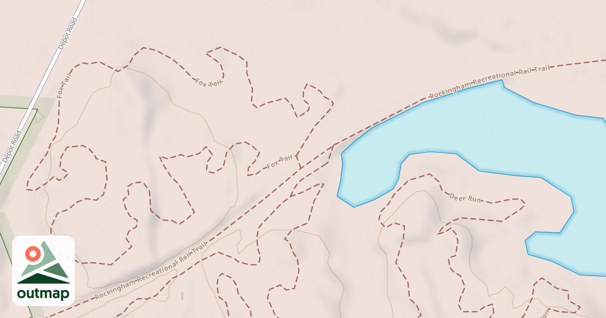 Map of Rockingham Rec. Rail Trail