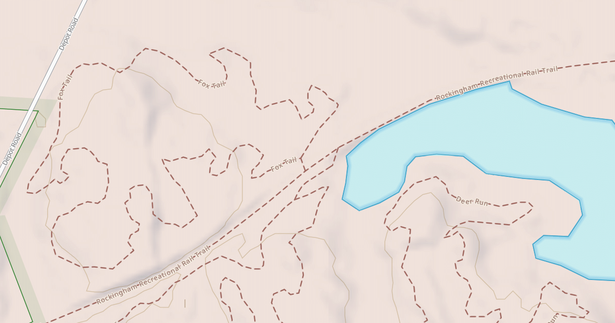 Map preview of Rockingham Rec. Rail Trail