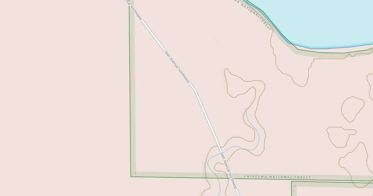 Map preview of LAKE THIRTEEN ROAD NORTHWEST