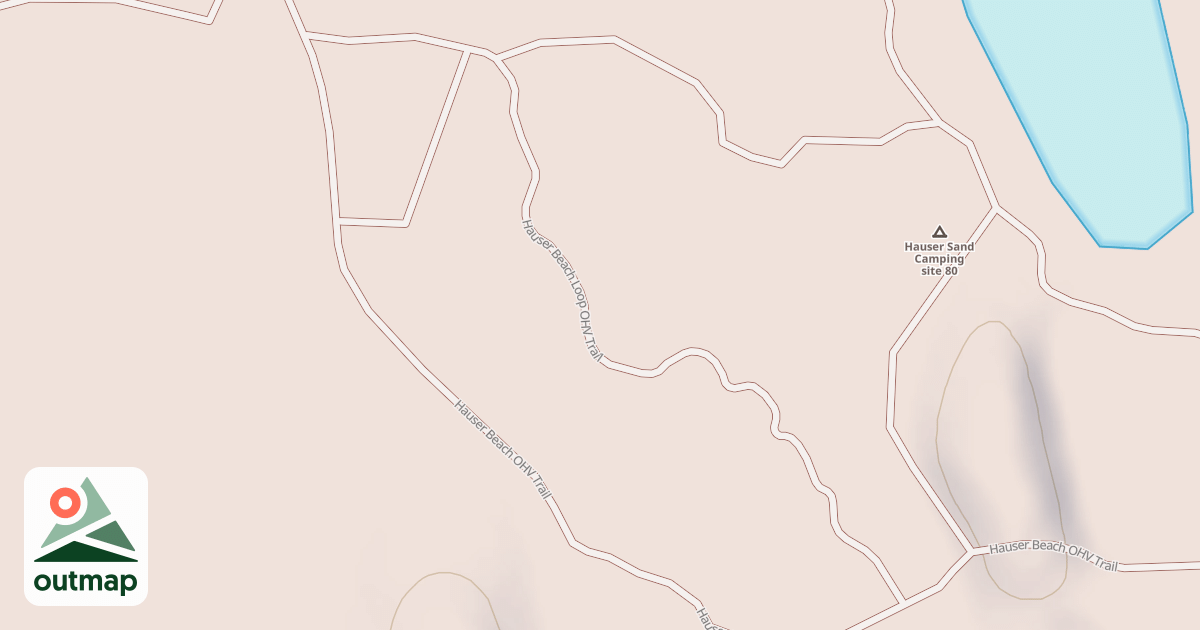 Map of Hauser Beach Loop Ohv Trail