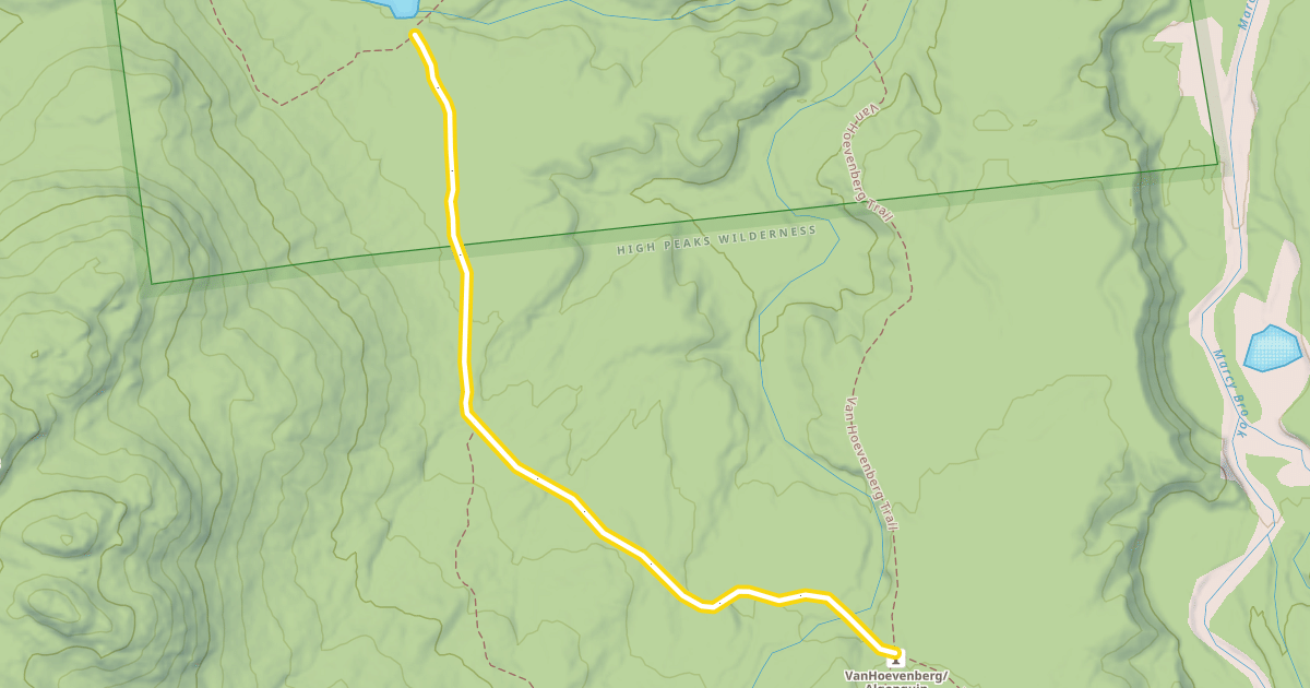 Map preview of Old Marcy Dam Trail