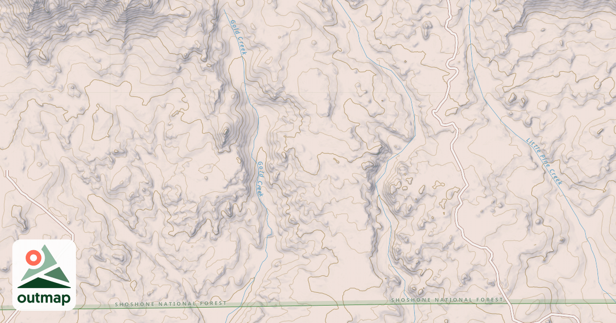 Map of PINE CREEK
