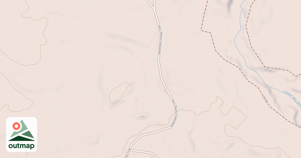 Map of Matthew Lourey State Trail