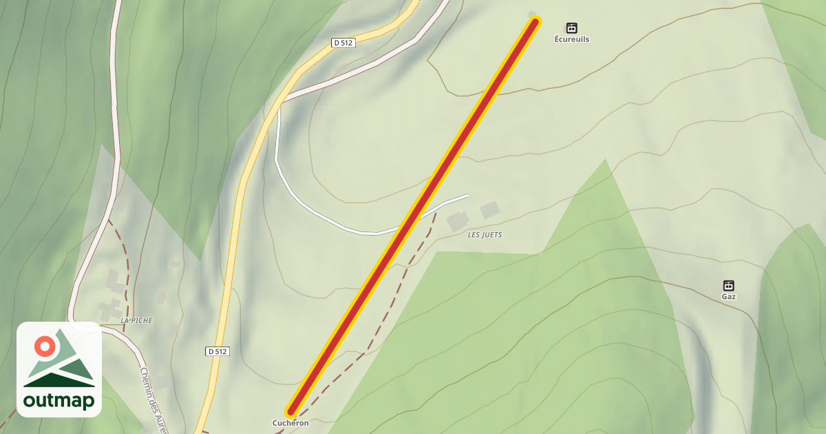 Map of Cucheron