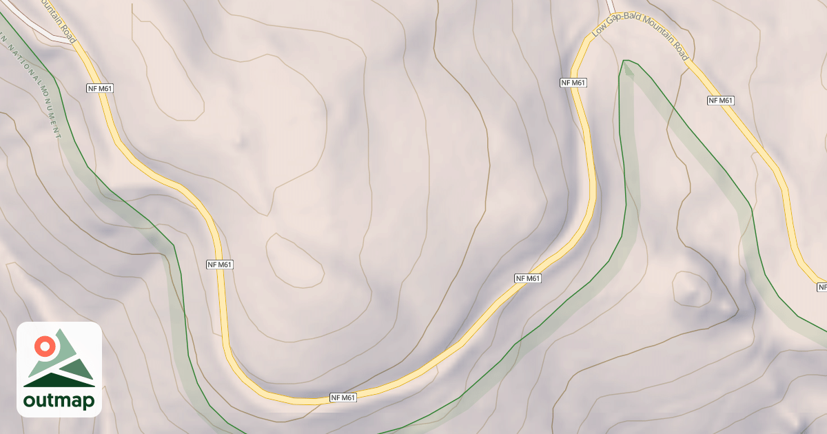 Map of LOW GAP-BALD MTN.