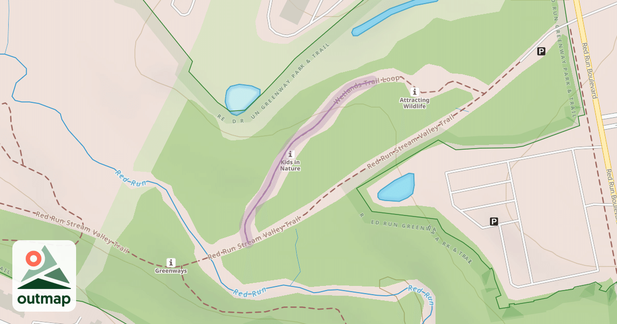 Map of Wetlands Trail Loop